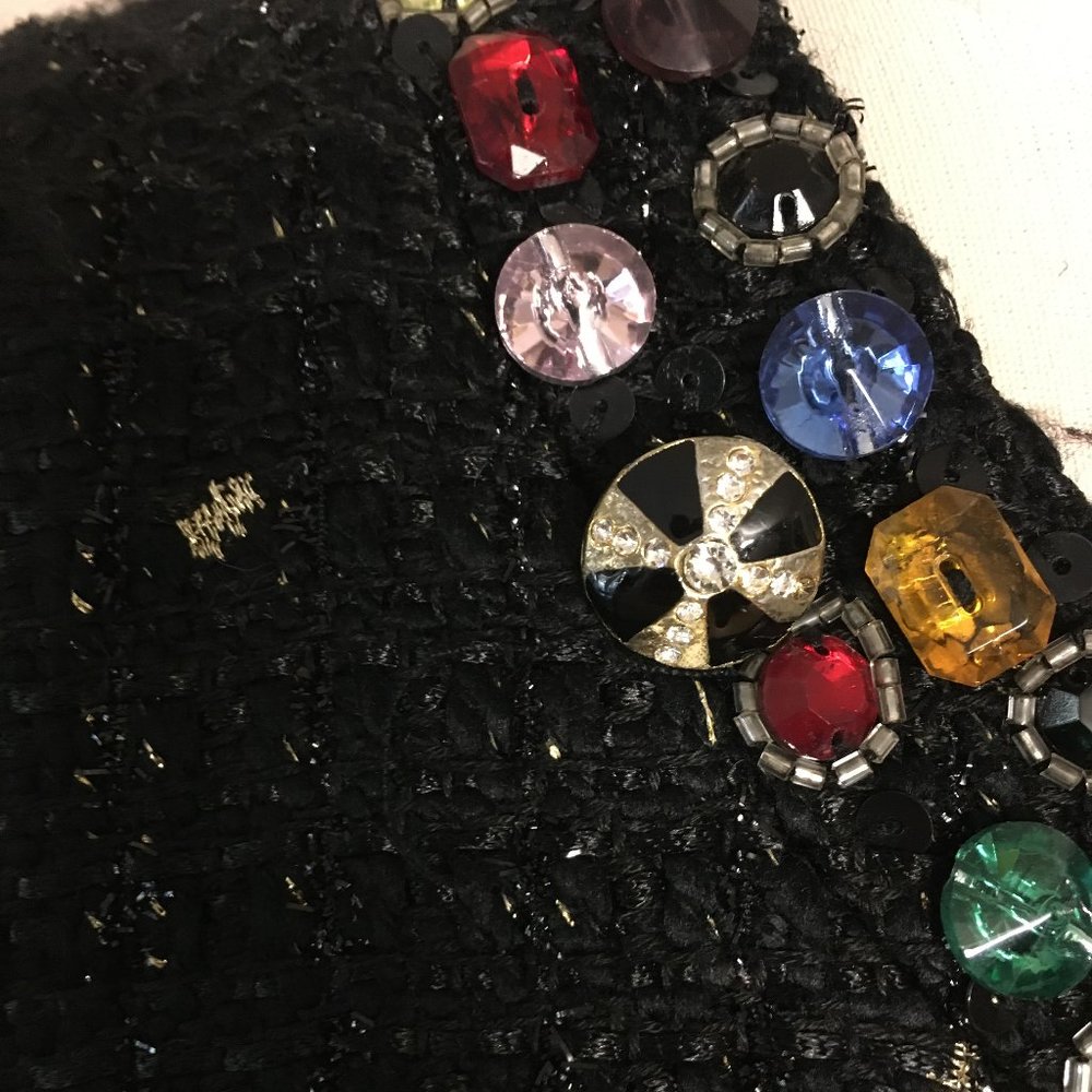 The Collective Works of Berek 2 By Takako Sakon Beweweled Tweed Suit Jacket - Picture 8 of 13